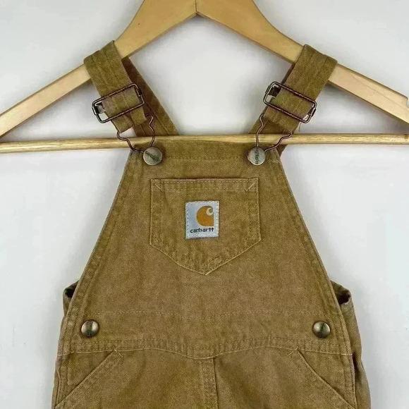 Carhartt Infant Tan Corduroy Overalls - Durable & Stylish - Picture 5 of 8